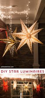 Diy Hanging Star Lights For Christmas Porch Decor Polka Dot Chair Christmas Lights Inside Hanging Christmas Lights Decorating With Christmas Lights