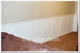 Chair rail moulding is a great way to spruce up a room and protect its walls from wily and dangerous chair backs. Faux Wainscoting Diy Version 2 The Idea Room
