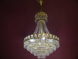 2,563 brass and crystal chandeliers products are offered for sale by suppliers on alibaba.com, of which metal crafts accounts for 1%, copper alloy there are 1,765 suppliers who sells brass and crystal chandeliers on alibaba.com, mainly located in asia. Alte Kronleuchter Sac A Perle 4 Flame Tiered Crystal Chandelier Bright Brass Only Pickup