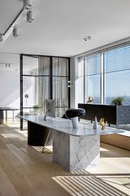 A tad bit of green will definitely breathe some life into your modern home office design. Memocorp Office At 259 George St Sydney By The Stella Collective Modern Office Decor Office Interior Design Luxury Office