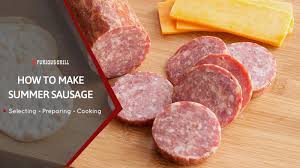 This will take about three hours but use a digital thermometer to be sure transfer the cookie sheet to the refrigerator and let the sausage cool completely before slicing. How To Make Summer Sausage Homemade Recipe Cooking Methods