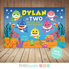 Free printable wear face mask sign that you can use to encourage safety at workplace and prevent the spread of disease. Decorations Handmade Products Baby Shark Custom Birthday Poster