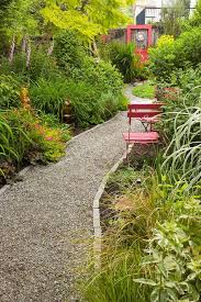 Kiesweg Im Garten Steinbegrenzung Pflanzen Garten Garten Pflaster Und Garten Gestalten