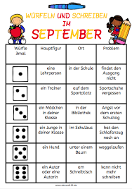 Die kostenlose spielanleitung für zehntausend und andere. Wurfeln Und Schreiben Im September Afs Methode Arbeitsblatt Daf Daz Download Eltern Forderschule Grundschule Kinder Koste In The Classroom Pinte