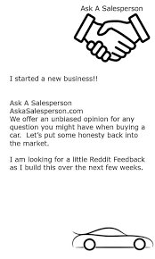 Check spelling or type a new query. I Am Starting A New Small Business To Help People When Buying Cars Let Me Know What You Think It Is Free Right Now With Donations For Good Advice Auroraco