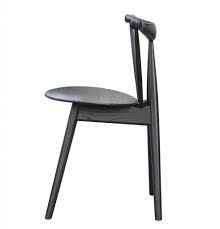 Modern black wood dining chairs. Triangle Chair Brickell Collection Modern Furniture