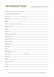 Ancestor Research Worksheet Original Pdf Http Www Irish Genealogy Toolkit Com Support Files Family Tree Worksheet Pdf Genealogy Family Tree Self Help