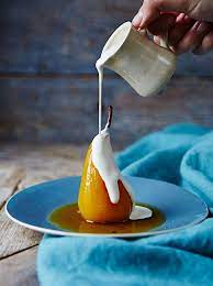 Fruit Crumble Jamie Oliver Google Search Poached Pears Recipe Pear Recipes Poached Pears