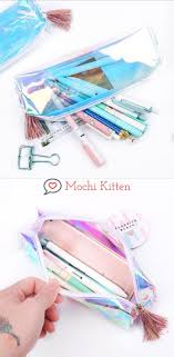 Show Your Stuff With These Borderline Translucent Pencil Cases Fill It With Pens Pencils Stationery Trinkets Co Pencil Case Pouch School Accessories Pouch
