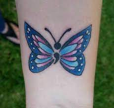 30 Inspirational Semicolon Tattoo Designs Cuded Semicolon Tattoo Semicolon Butterfly Tattoo Tattoos