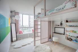 Achat lit mezzanine avec bureau et rangement à prix discount. Chambre D Enfant Avec Lit Mezzanine Photos Et Idees Deco