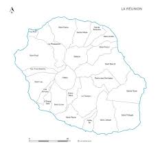 L'idéal serait qu'elle soit divisée en département. Carte Communes De La Reunion 974 La Reunion Carte De La Reunion Carte