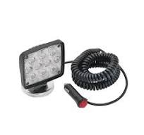 Rectangular Auxiliary LED Work Light with 19' Coiled Cord and Magnetic Base