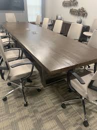15 Foot Conference Table Reclaimed Wood Beams Table Wood Slab