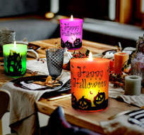 Amazon.com: Decoraciones de Halloween, decoración de velas ...