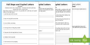 Sometimes there are words that you've seen, read, and maybe even used in conversation whose meaning you can never keep straight. Capital Letters And Full Stops With Phase 5 Words Worksheet