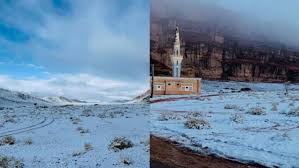 It is a bit unusual in most of the country. Snowy Arabia Saudis Share Videos Of Rare Snowfall Over Desert Ki