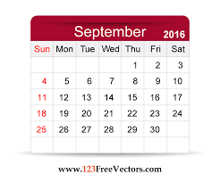 Free Vector 2016 Calendar September Calendar Template 2017 Calendar Templates Calendar Vector