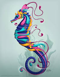 Weekly Vector Inspiration 118 Vectips Seahorse Art Fish Art Seahorse