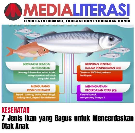 7 Jenis Ikan yang Bagus untuk Mencerdaskan Otak Anak - Media Literasi