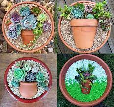 The only thing is missing to make some cute things to plant them in. Succulent Pot In A Pot Charming Ideas Balcony Decoration Eco Friendly Garden Ideas
