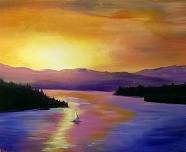 Lazy Lake - Tipsy Brush Painting Party!