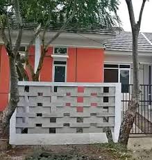 Pagar tampil minimalis dengan batu bata ekspose. Gambar Pagar Minimalis Dari Hebel Content