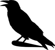 Raven Template Halloween Silhouetten Dier Sjablonen Stencil Patronen