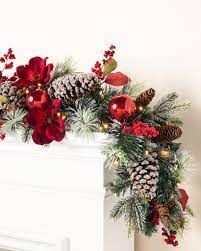 Led christmas decorations indoor images of mountain. Mountain Chalet Christmas Wreath And Garland Balsam Hill Christmas Garland Christmas Tree Inspiration Christmas Wreaths