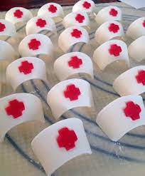 Nurse Hat Cupcake Toppers Nursing Cake Nurse Cupcakes Graduation Cupcakes