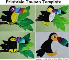 Printable Bird Crafts For Kids Crafts For Kids Toucan Template Fun Paper Pieced Craft For A Rain Forest Theme Also Makes A Great Pattern For Jungle Crafts Rainforest Crafts Forest Crafts