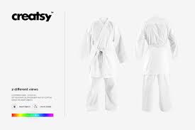 Karate Kimono Mockup Set Karate Minimalist Business Cards One Piece Logo