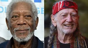 Willie Nelson, Morgan Freeman hang out