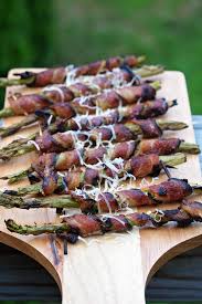 Grilled Bacon Wrapped Asparagus Easy Grilled Appetizer Recipe Grilled Appetizers Grilled Bacon Wrapped Asparagus Bacon On The Grill