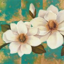 Maybe you would like to learn more about one of these? Aqua Floral I Art Print T C Chiu Art Com Floral Prints Art Art Acrylic Painting Flowers