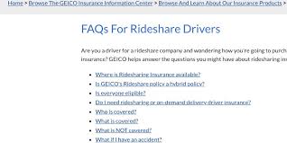 Does Geico Offer Gap Insurance For Rideshare Drivers Ridester