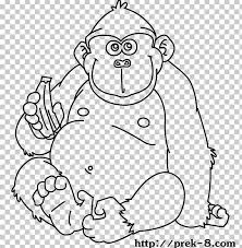 New users enjoy 60% off. Wild Animals Coloring Book Jungle Gorilla Png Clipart Animal Area Art Black Black And White Free