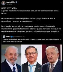 El enojo de Milei por la decisin de la OEA sobre Venezuela
