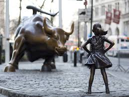 Charging bull, sometimes referred to as the wall street bull or the bowling green bull, is a bronze sculpture that stands on broadway just north of bowling green in the financial district of manhattan, new york city. Sculptor Of Wall Street Bull Says Fearless Girl Horns In On His Work The Two Way Npr