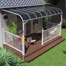 Aluminium Polycarbonate Outdoor Awnings Canopy 499 999 Usd Set 15 Year Of Warranty Outdoor Awning Can Terrace Design Outdoor Awnings Rooftop Terrace Design