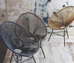 currently coveting 5 lounge chairs with a bohemian vibe remodelista furniture retro chair rope chair
