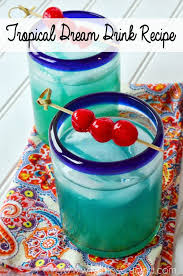 Malibu caribbean rum with natural flavor. Tropical Dream Drink Malibu Rum Blue Curacao Pineapple Juice For Summer Fun Drinks Drinks Malibu Drinks