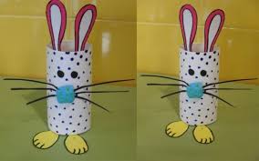 Basteln Mit Kindern Ostern Dekorationen Mit Klopapierrollen Klopapierrollen Basteln Ostern Klopapierrollen Basteln Und Basteln Mit Kindern