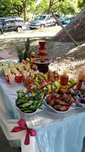 Chamoy Fauntain Mexican Birthday Parties Mexican Candy Table Mexican Party Theme