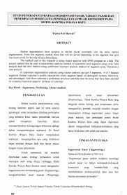 Pasar konsumen adalah pasar yang didominasi oleh produk dan layanan yang dirancang untuk konsumen yang terbiasa. Pdf Studi Penerapan Strategi Segmentasi Pasar Target Pasar Dan Penempatan Posisi Guna Peningkatan Jumlah Konsumen Pada Hotel Kartika Wijaya Batu
