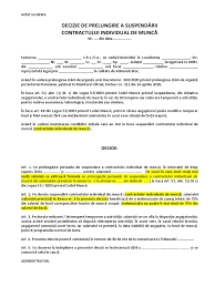 Şomajul tehnic ar putea fi prelungit, pentru anumite categorii, şi după 15 mai, dar nu se ştie care va fi cuantumul, dacă se va umbla la el, a declarat miercuri ministrul finanţelor este clar că, dacă sunt companii a căror activitate este afectată de deciziile guvernului, care nu pot să pornească, acolo nu. Model Decizie Prelungire Suspendare Contract