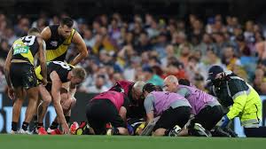 The tigers have made it 3 from 4 years after an incredible performance against geelong. Afl Grand Final 2020 Richmond Vs Geelong Patrick Dangerfield Elbow Mro Michael Christian Nick Vlastuin Knocked Out