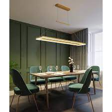 Maybe you would like to learn more about one of these? 60w Moderne Led Suspension Rectangle Dore Luminaire Salon Salle Lampe Pendante Table A Manger Lustre Cercle 90 18cm Blanc Froid Cdiscount Maison