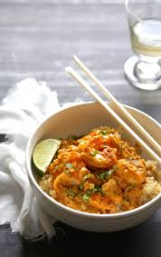 Thai Shrimp Scampi Quinoa Bowls Quinoa Bowl Recipe Recipes Cooking Recipes