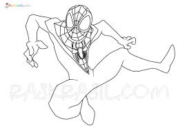You can now print this beautiful spider man coloring miles morales coloring page or color online for free. Miles Morales Coloring Pages Free Printable New Spider Man